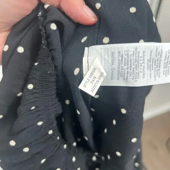 Madewell Ruffle-Front Wrap Jumpsuit in Grid Dot - Picture 9 of 9